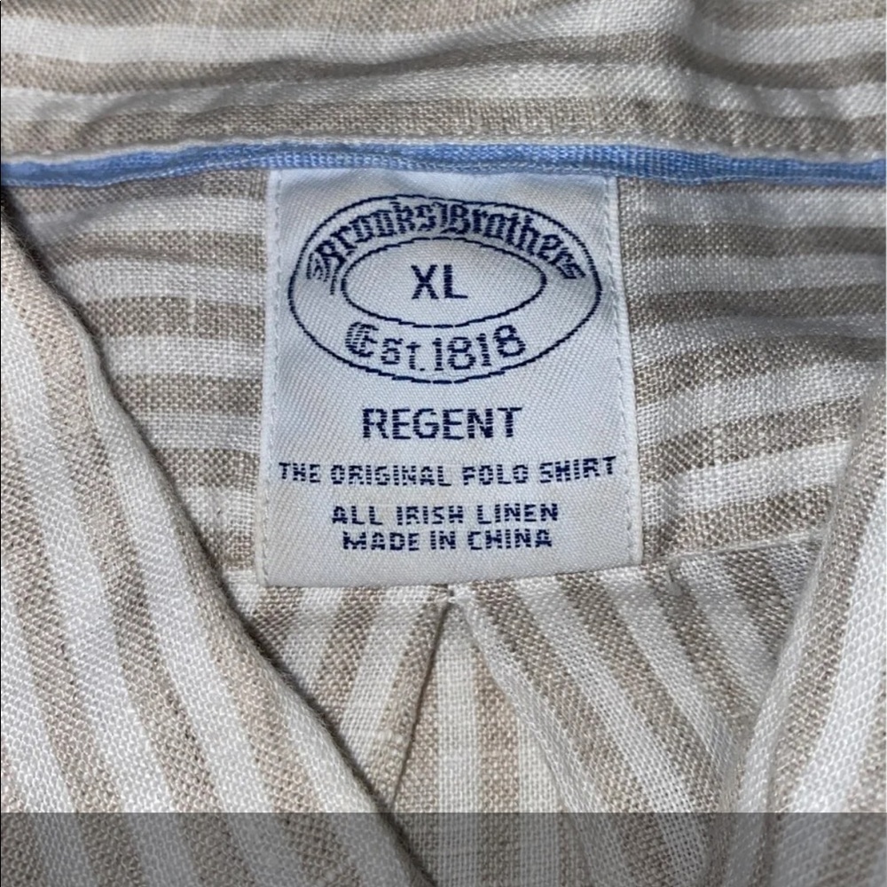 Brooks Brothers Linen Dress Shirt Longsleeve - Picture 2 of 4